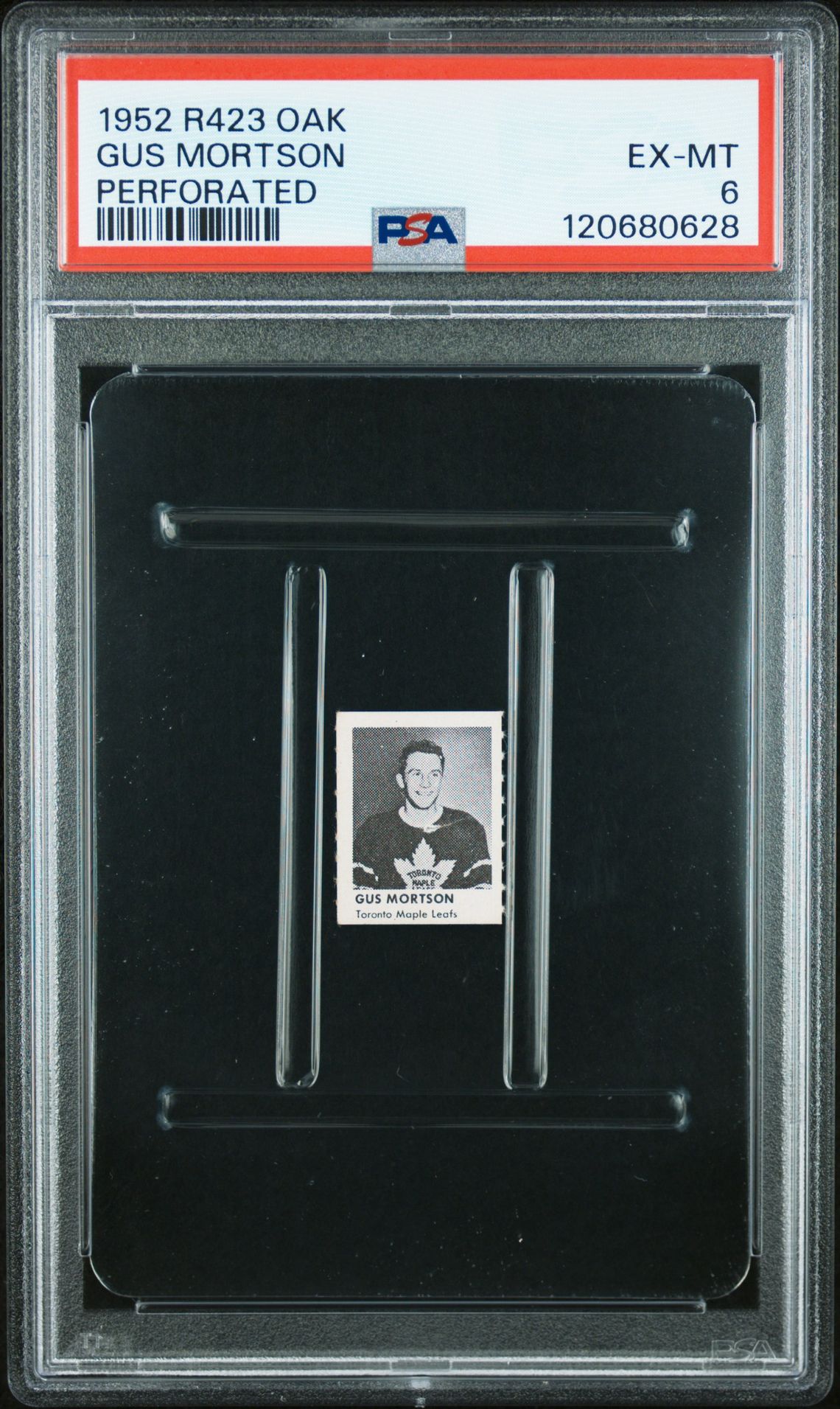 1952 R423 Oak Perforated Gus Mortson (Perforated) Ex-Mt 6 front
