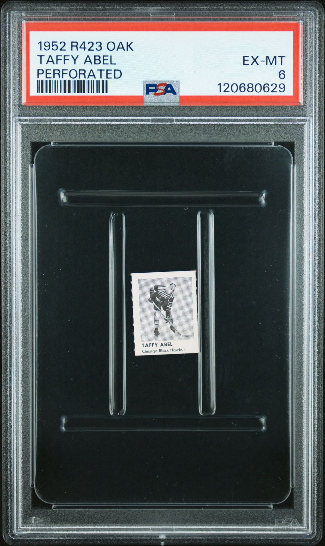 1952 R423 Oak Perforated Taffy Abel (Perforated) Ex-Mt 6 front
