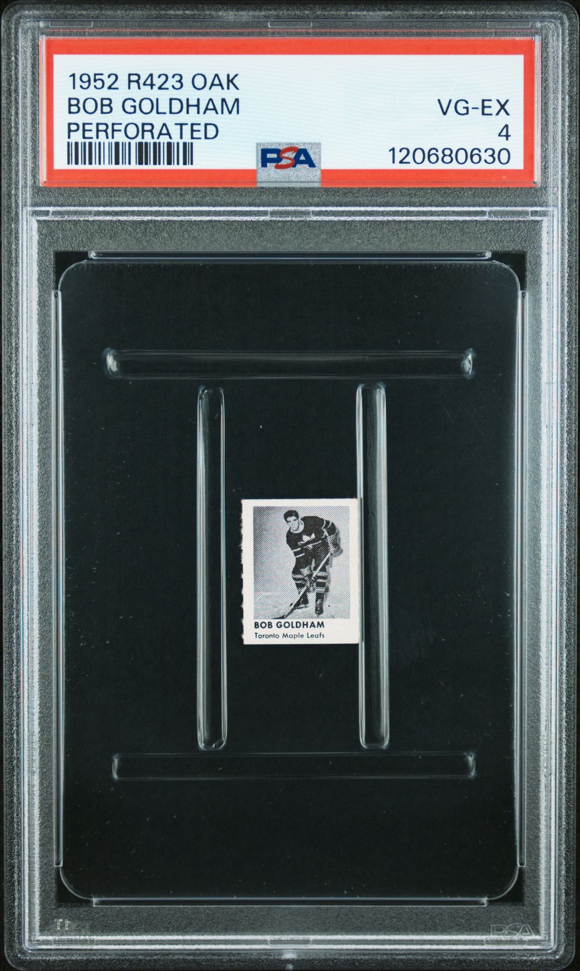 1952 R423 Oak Perforated Bob Goldham (Perforated) Vg-Ex 4 front