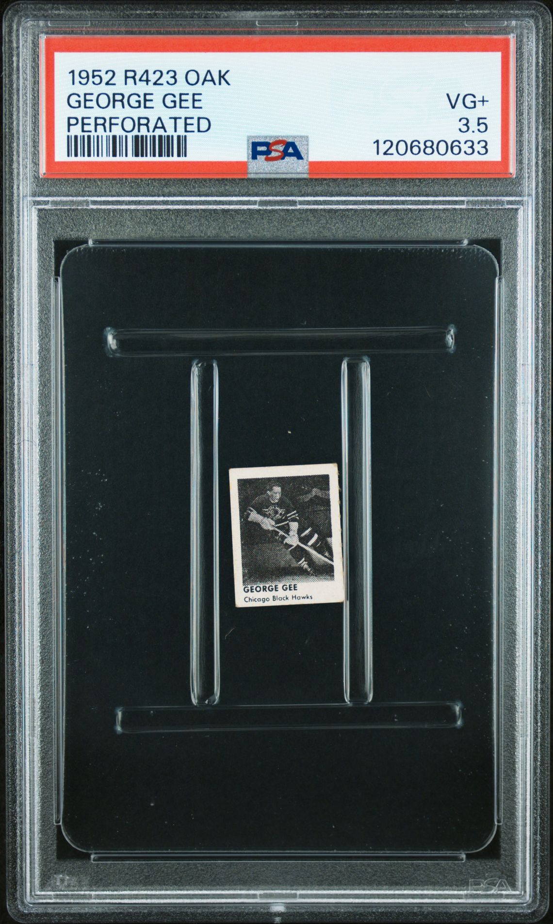 1952 R423 Oak Perforated George Gee (Perforated) Vg+ 3.5 front