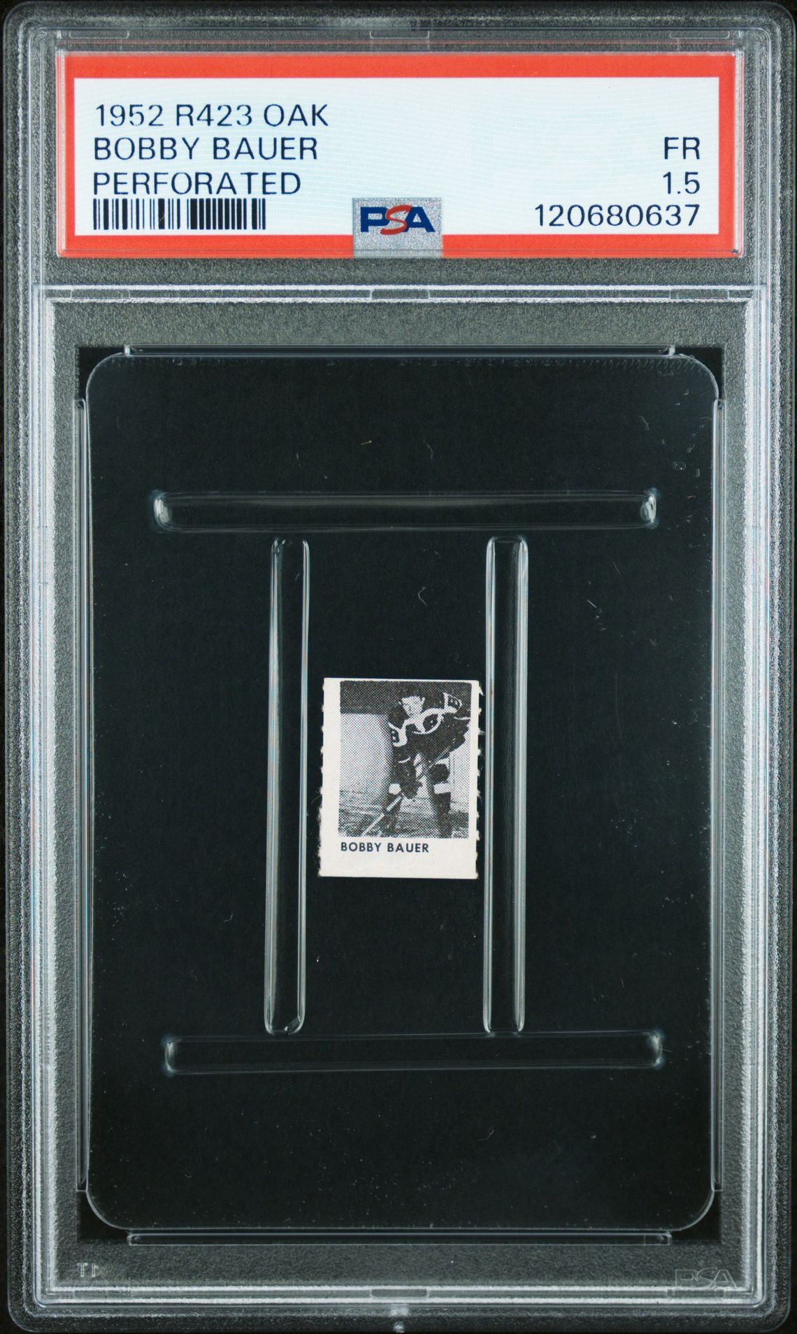 1952 R423 Oak Perforated Bobby Bauer (Perforated) Fr 1.5 front