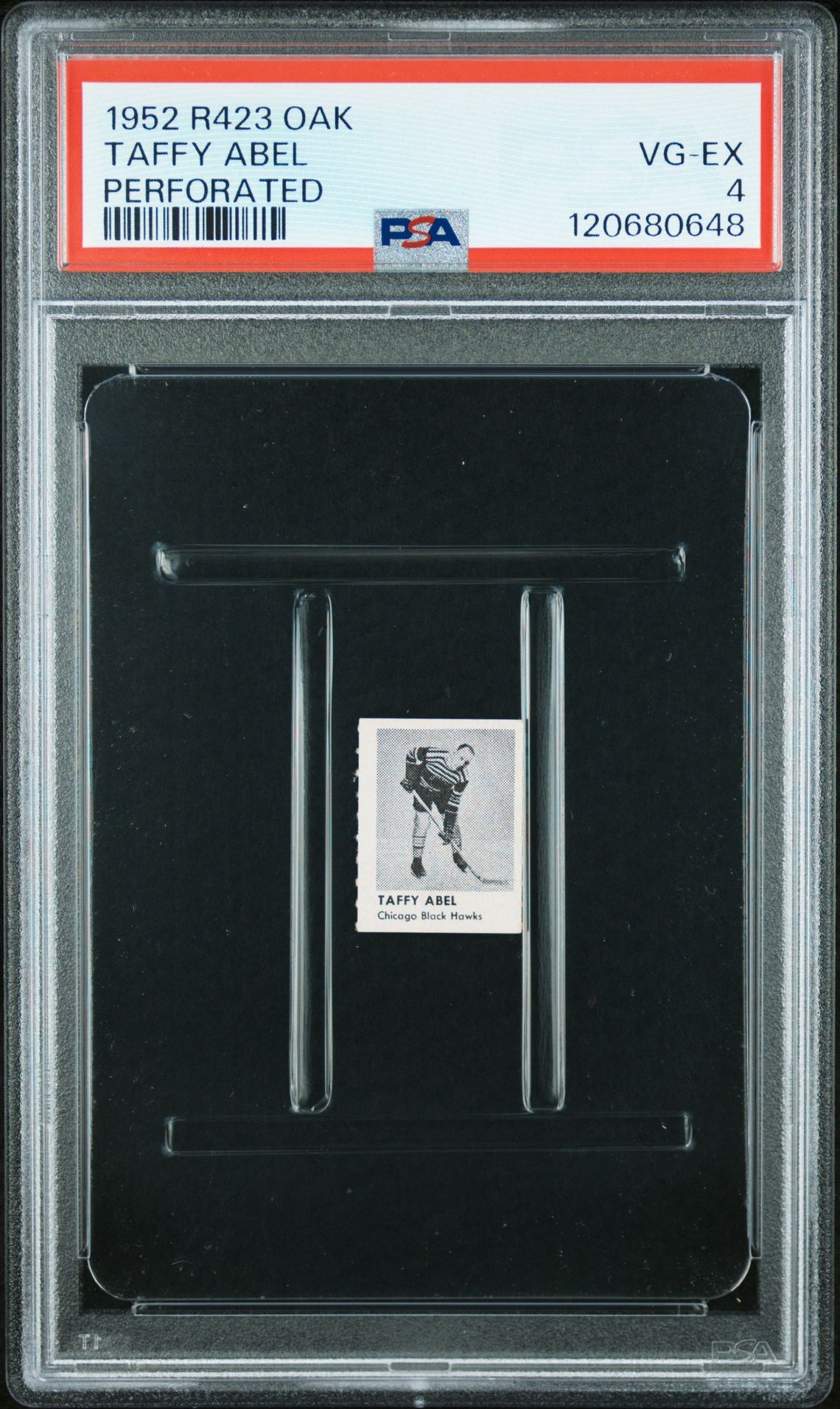 1952 R423 Oak Perforated Taffy Abel (Perforated) Vg-Ex 4 front