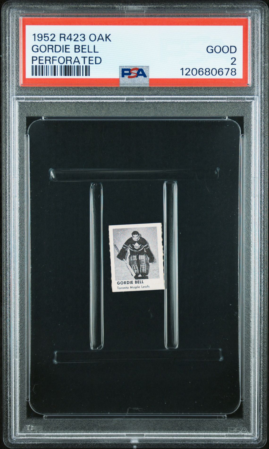 1952 R423 Oak Perforated Gordie Bell (Perforated) Good 2 front