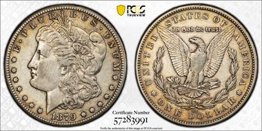 1879-CC $1 VAM 3, Capped Die XF45