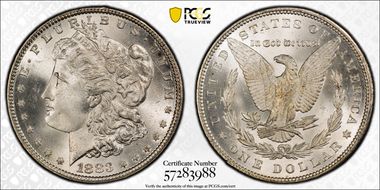 1883 $1 MS66