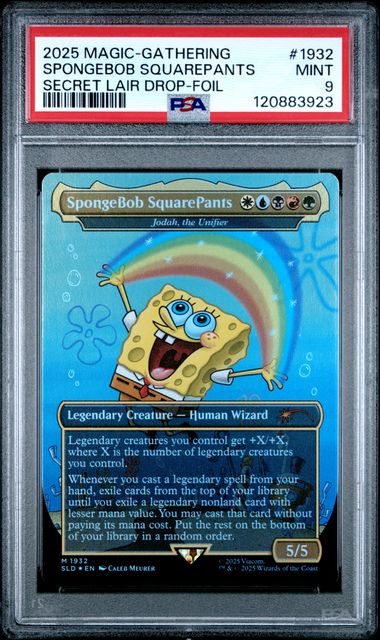 2025 Magic Magic The Gathering Secret Lair Drop SPONGEBOB SQUAREPANTS-FOIL #1932 Drop Spongebob Squarepants front