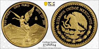 2015-Mo 1/20 oz Libertad Au PR70DCAM