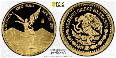 2009-Mo 1/10 oz Libertad Gold PR69DCAM