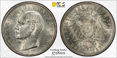 1909-D 3 Mk J-47 Ag MS62