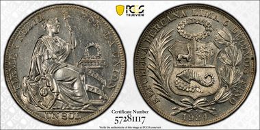 1934 Sol KM-218.2  Ag AU58