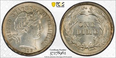 1899 10C MS63