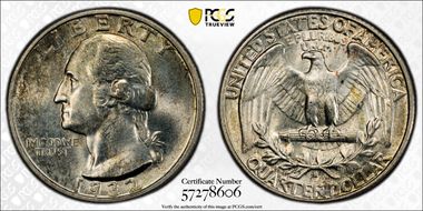 1932-S 25C MS64