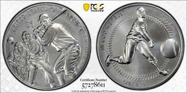 2022-P $1 Negro Leagues Baseball MS70