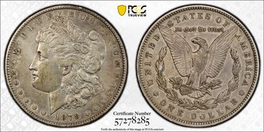 1878 7TF $1 Reverse of 1879 N1