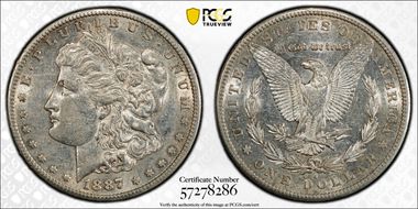 1887-S $1 XF45