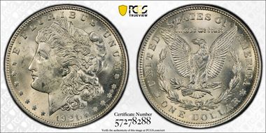1921 $1 Morgan MS64