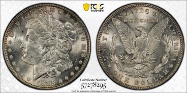 1885 $1 MS62