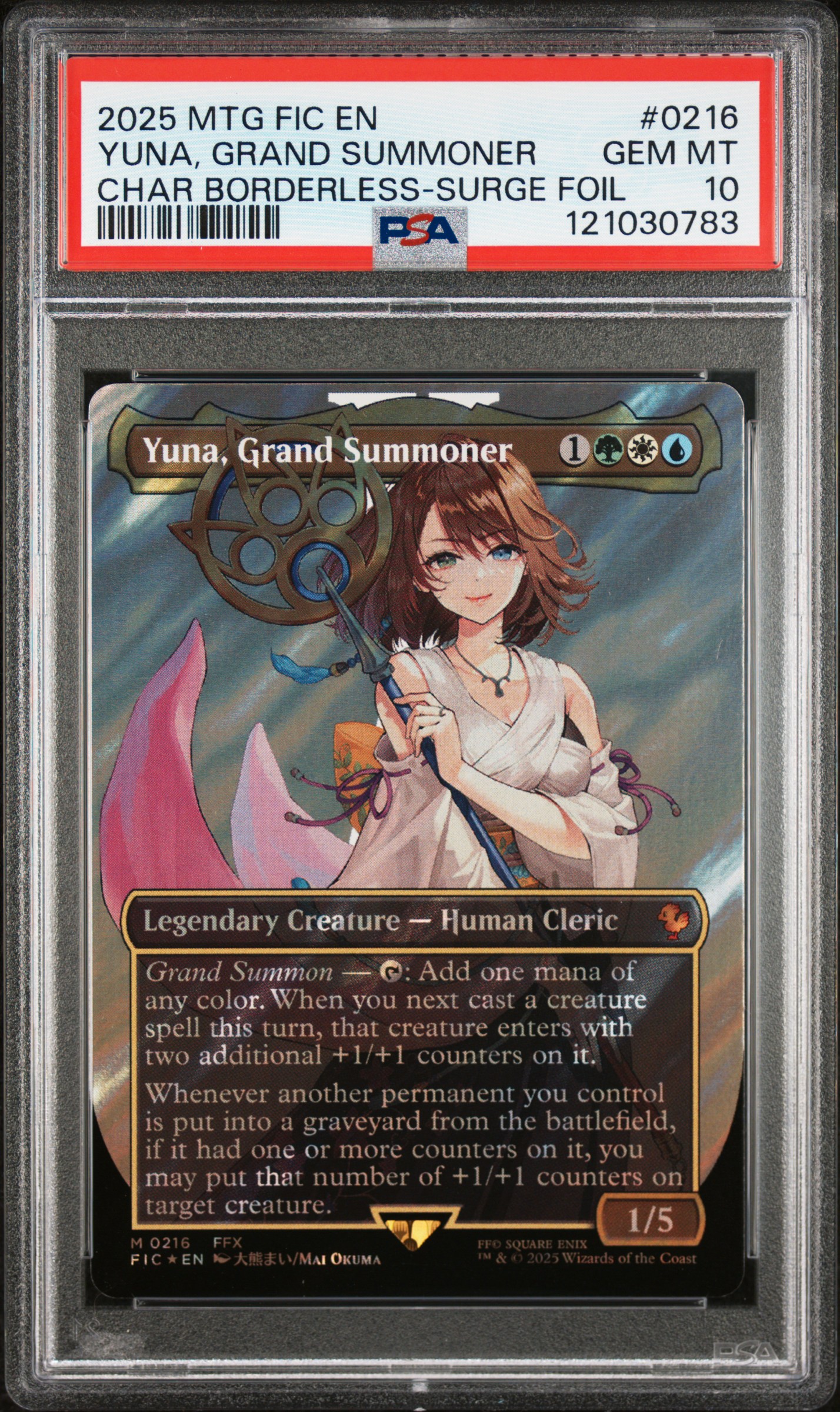 Yuna, Grand Summoner [Borderless Surge Foil] #216