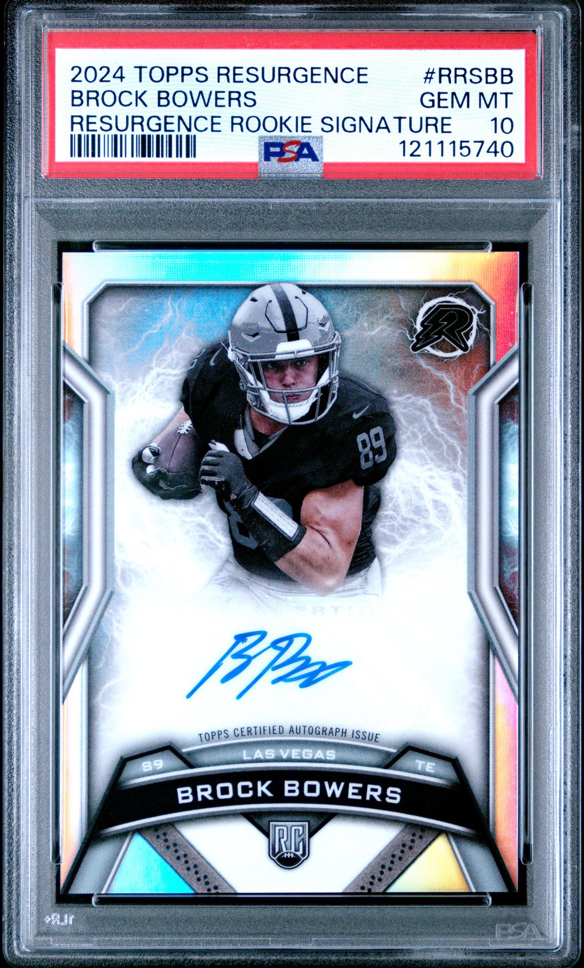2024 Topps TOPPS RESURGENCE RESURGENCE ROOKIE SIGNATURES #RRSBB Brock Bowers front