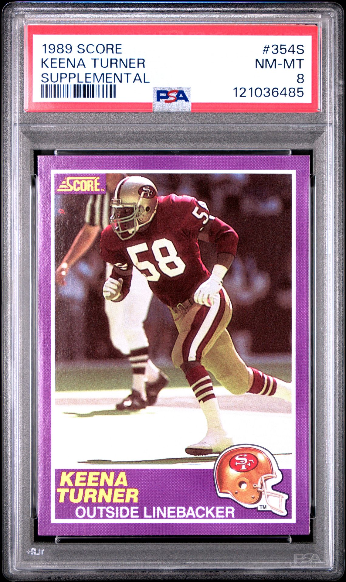 1989 Score SCORE SUPPLEMENTAL #354S Keena Turner front