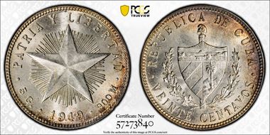 1949 20C MS63