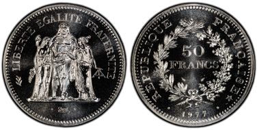 1977 50 Fr Gad-882 F-427 MS67