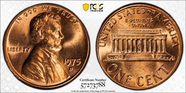 1975-D 1C MS64RD