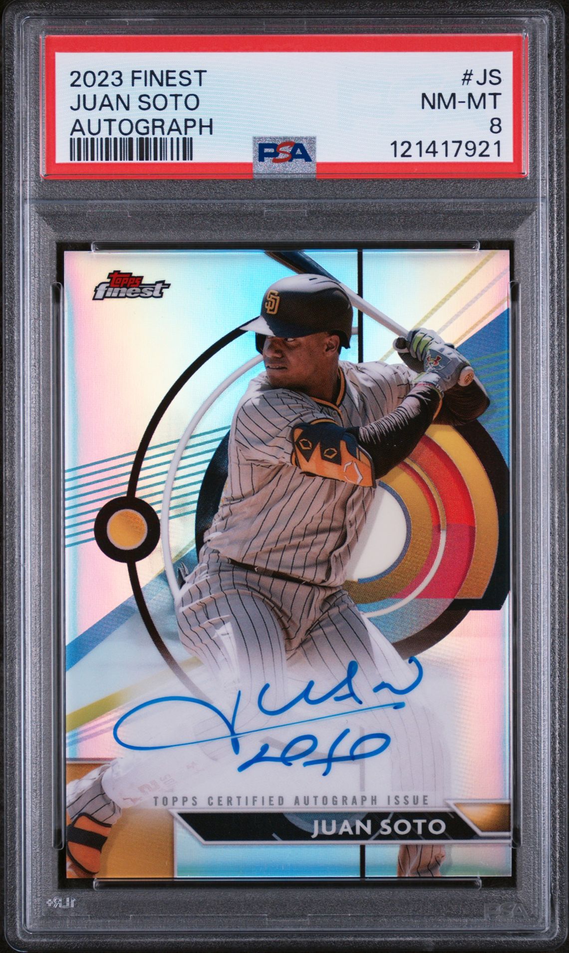 2023 Topps TOPPS FINEST FINEST AUTOGRAPHS Refractor #JS Juan Soto front