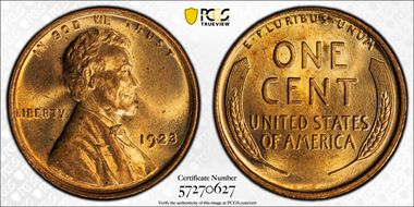 1923 1C MS65RD