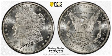 1884-CC $1 MS62