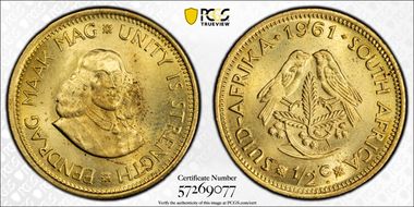 1961 1/2C MS63