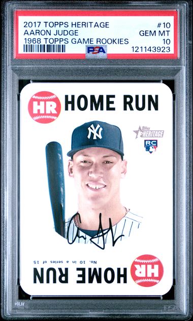 2017 Topps TOPPS HERITAGE 1968 TOPPS GAME ROOKIES 1968 TOPPS GAME ROOKIES #10 Aaron Judge front