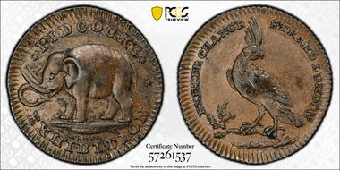 (c.1790) Tk 1/4D DH-1067 Middlesex, Pidcock's N1BN