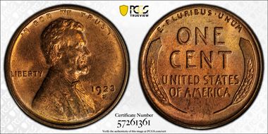 1923-S 1C MS64RD