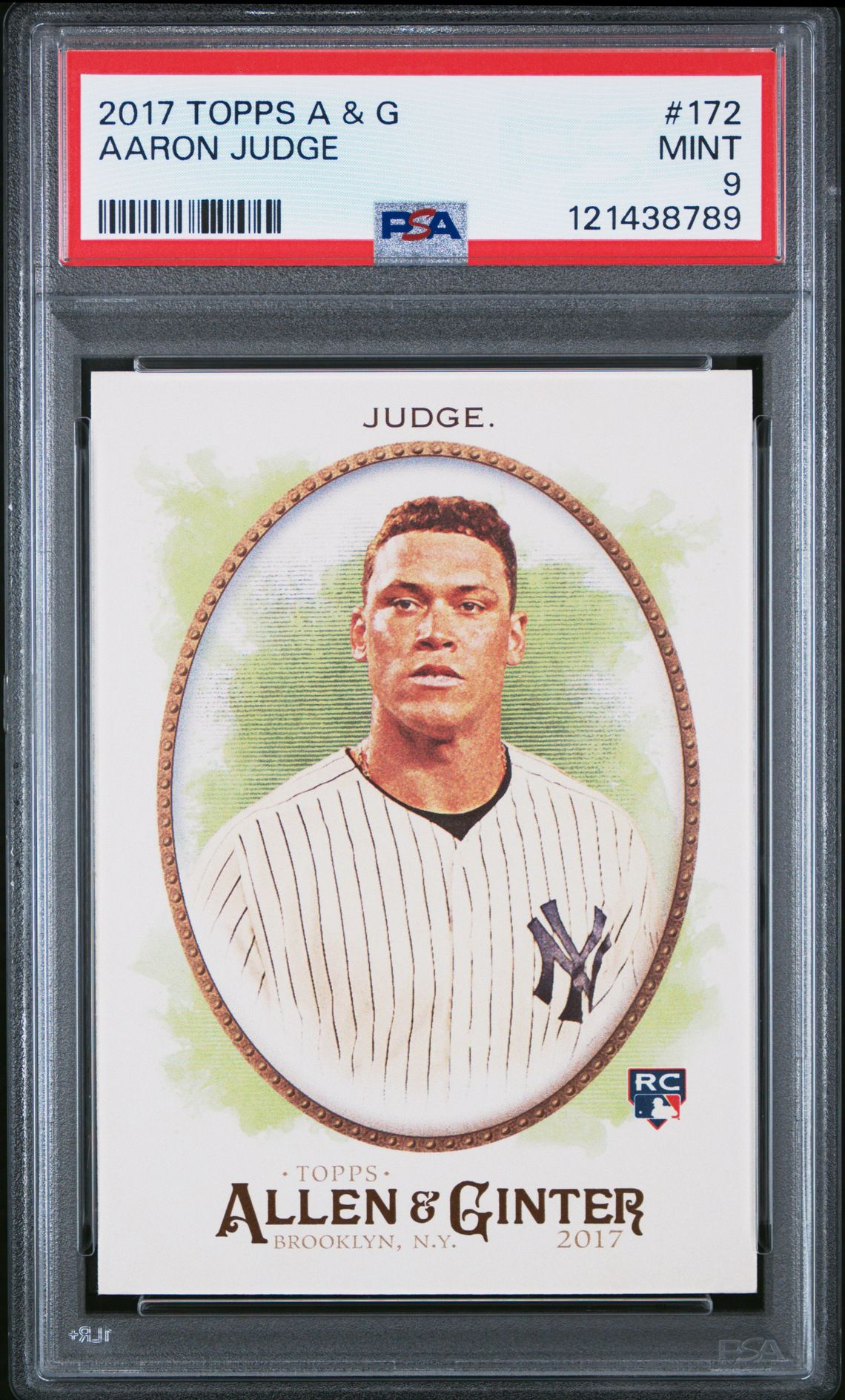 2017 Topps Allen & Ginter Aaron Judge #172 Mint 9 front
