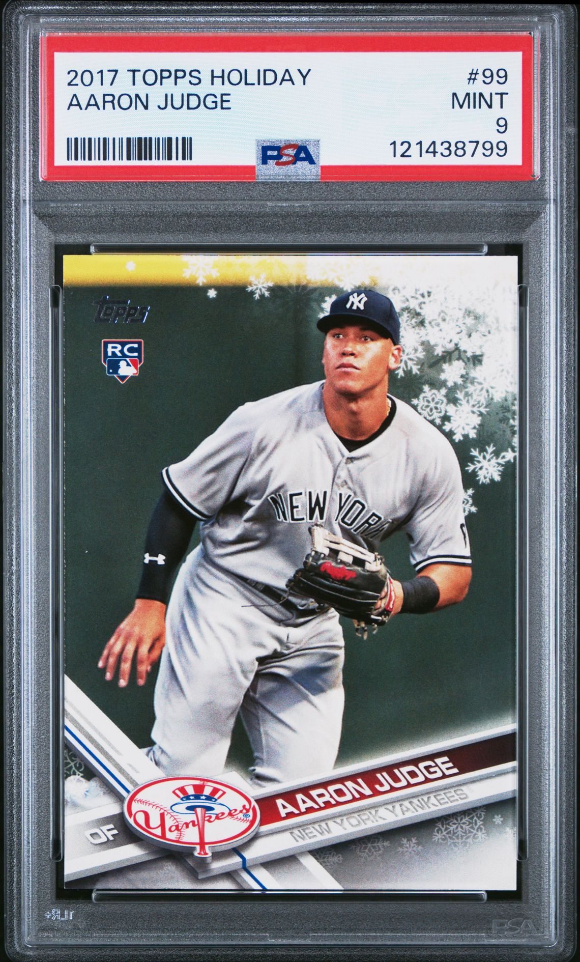 2017 Topps Holiday Aaron Judge #99 Mint 9 front