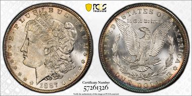 1887 $1 MS65