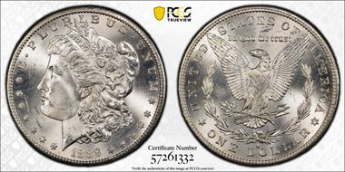 1889-S $1 MS64+ 