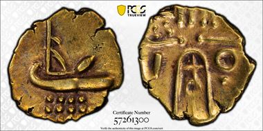 (c.1600-1750) Fanam Rajahs of Cochin, Vira Raya AU58