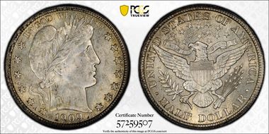 1909 50C MS63