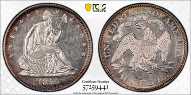 1890 50C MS62