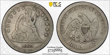 1864 25C VG10