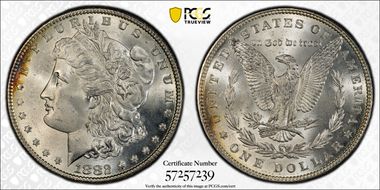 1882 $1 MS66