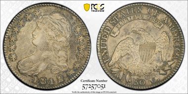 1812/1 50C Large 8 AU50