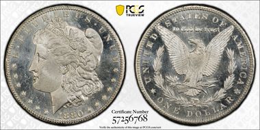 1880-CC $1 MS66PL