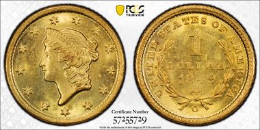 1849-O G$1 MS65+