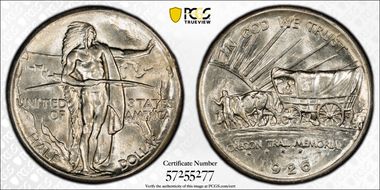 1926 50C Oregon MS64