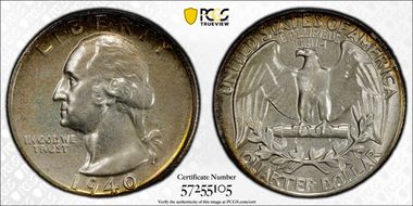 1940 25C PR67+ 