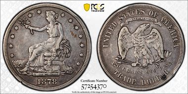 1878-S T$1 Trade VF30
