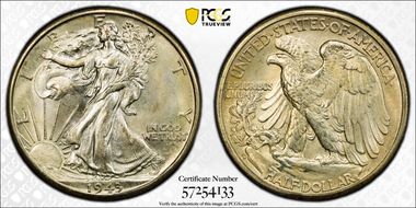 1943-D 50C MS67+